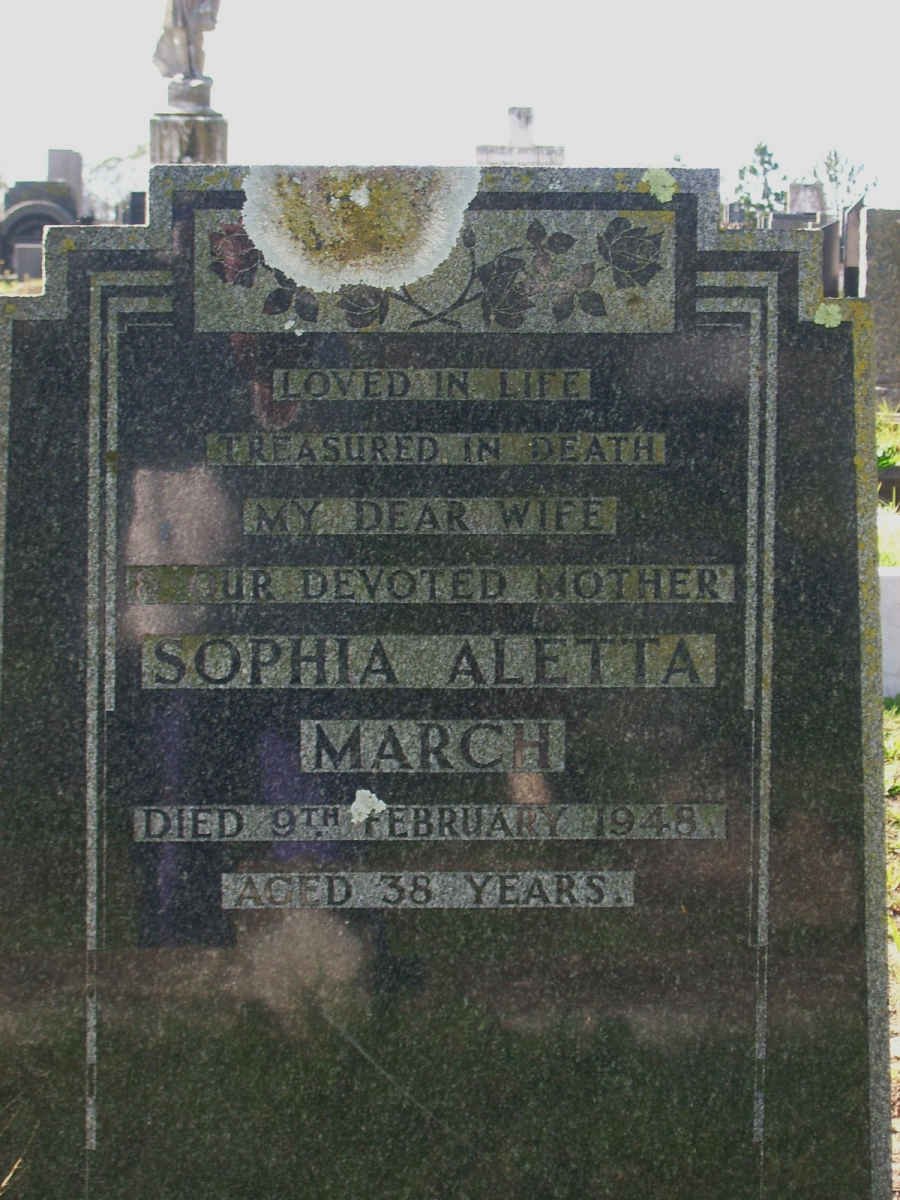 MARCH Sophia Aletta -1948