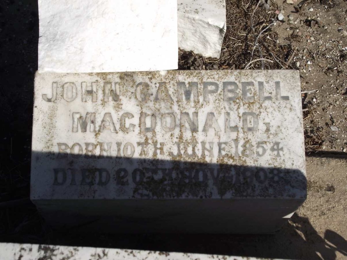 MACDONALD John Campbell 1854-1908