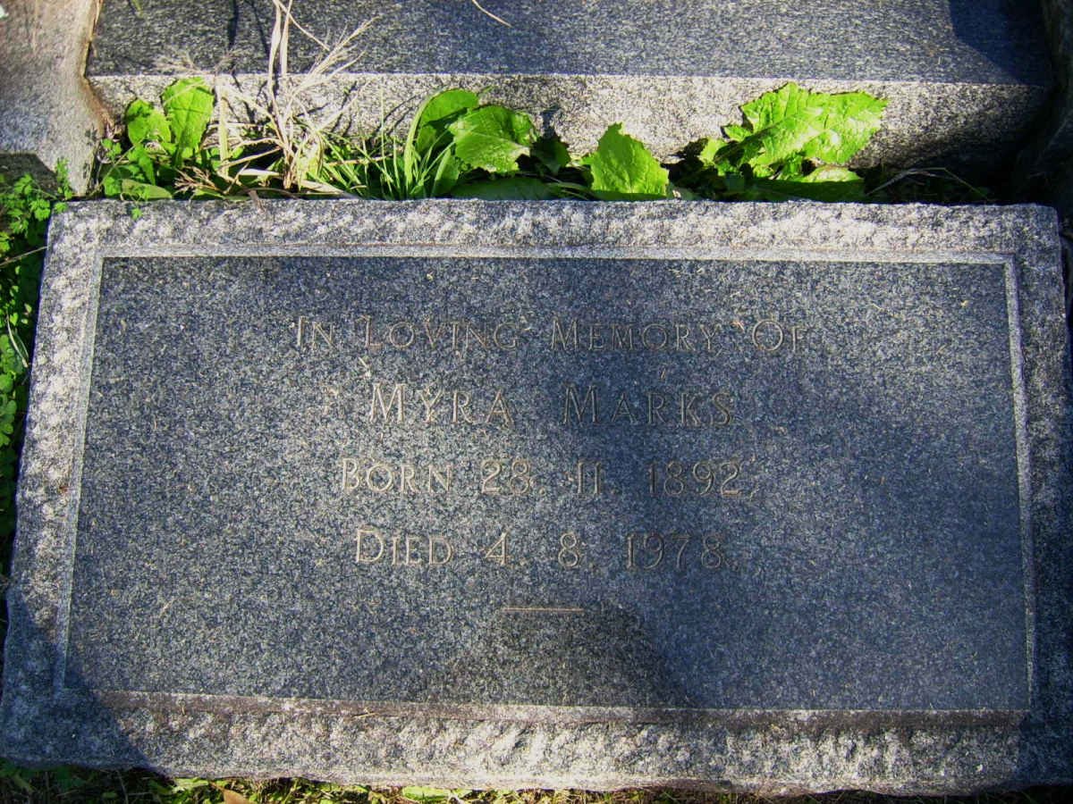 MARKS Myra 1892-1978