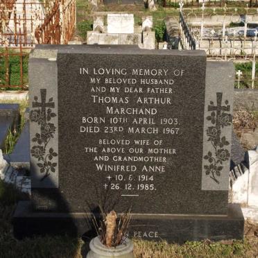 MARCHAND Thomas Arthur 1903-1967 &amp; Winifred Anne 1914-1985