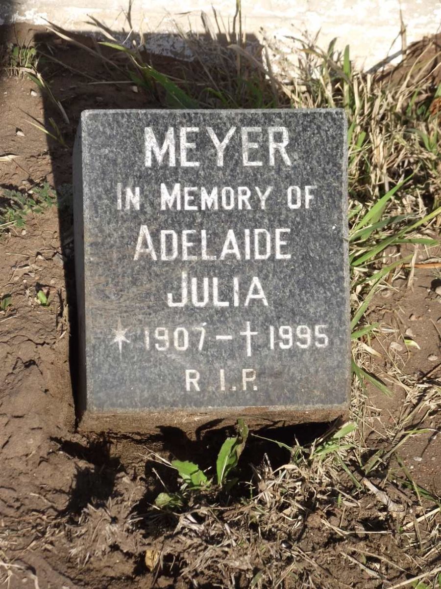 MEYER Adelaide Julia 1907-1995