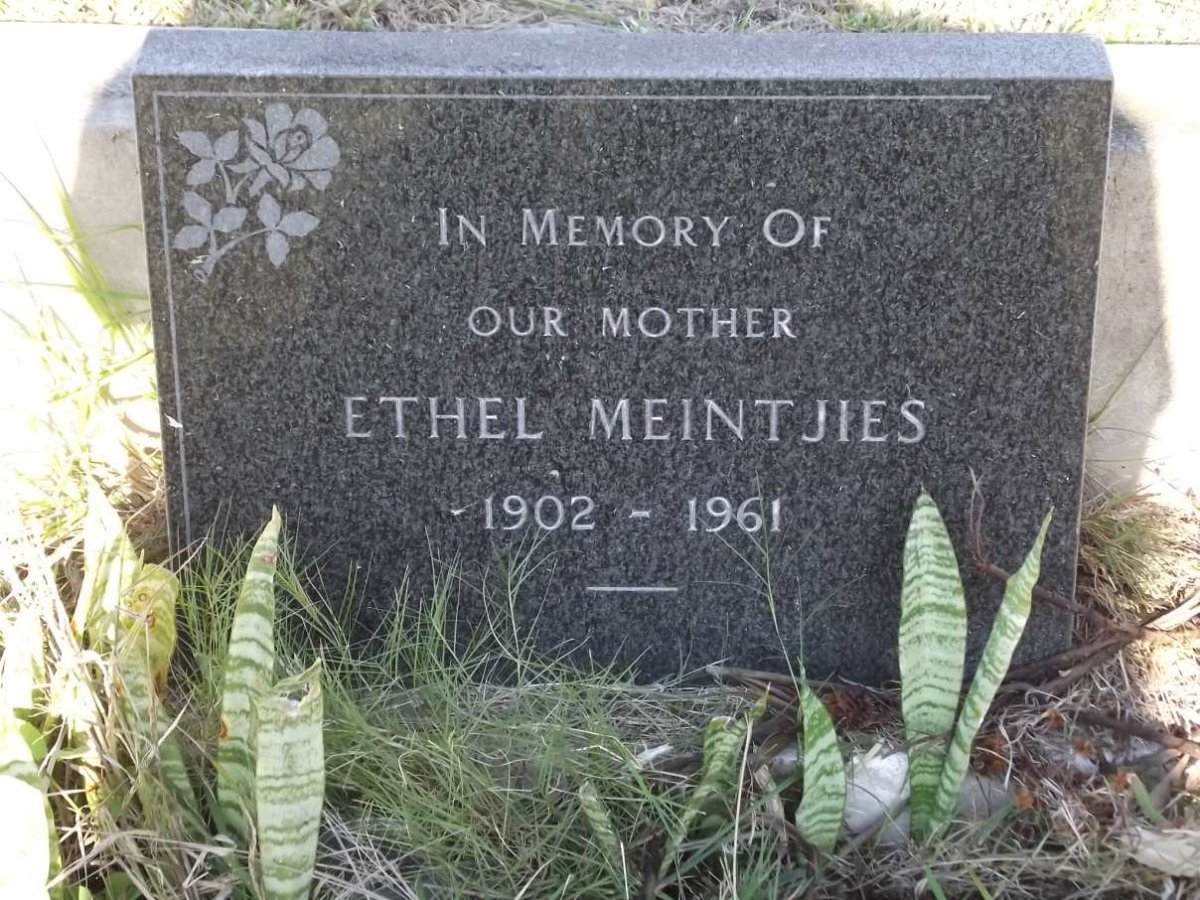 MEINTJIES Ethel 1902-1961