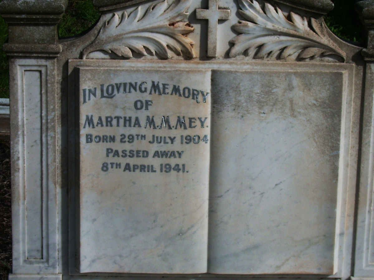 MEY Martha M.M.1904-1941