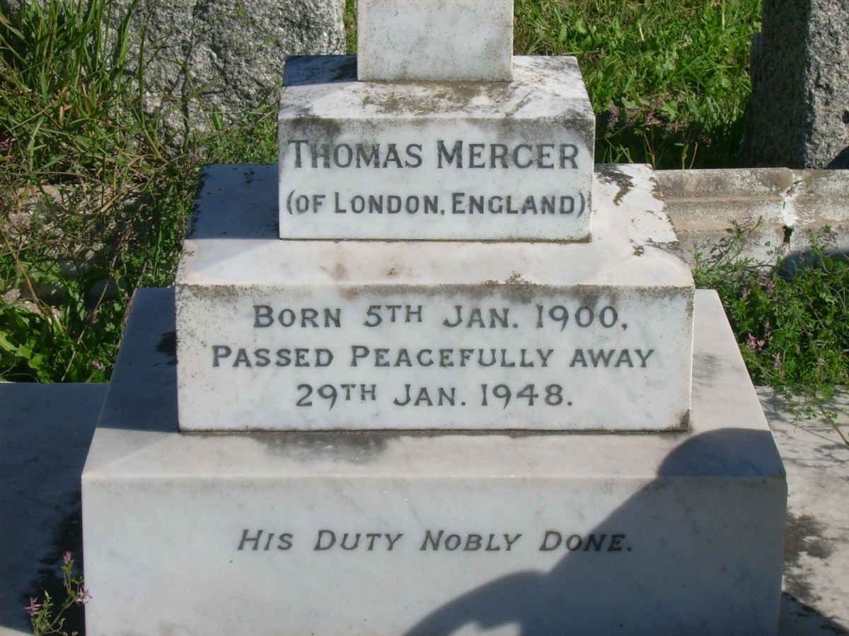 MERCER Thomas 1900-1948
