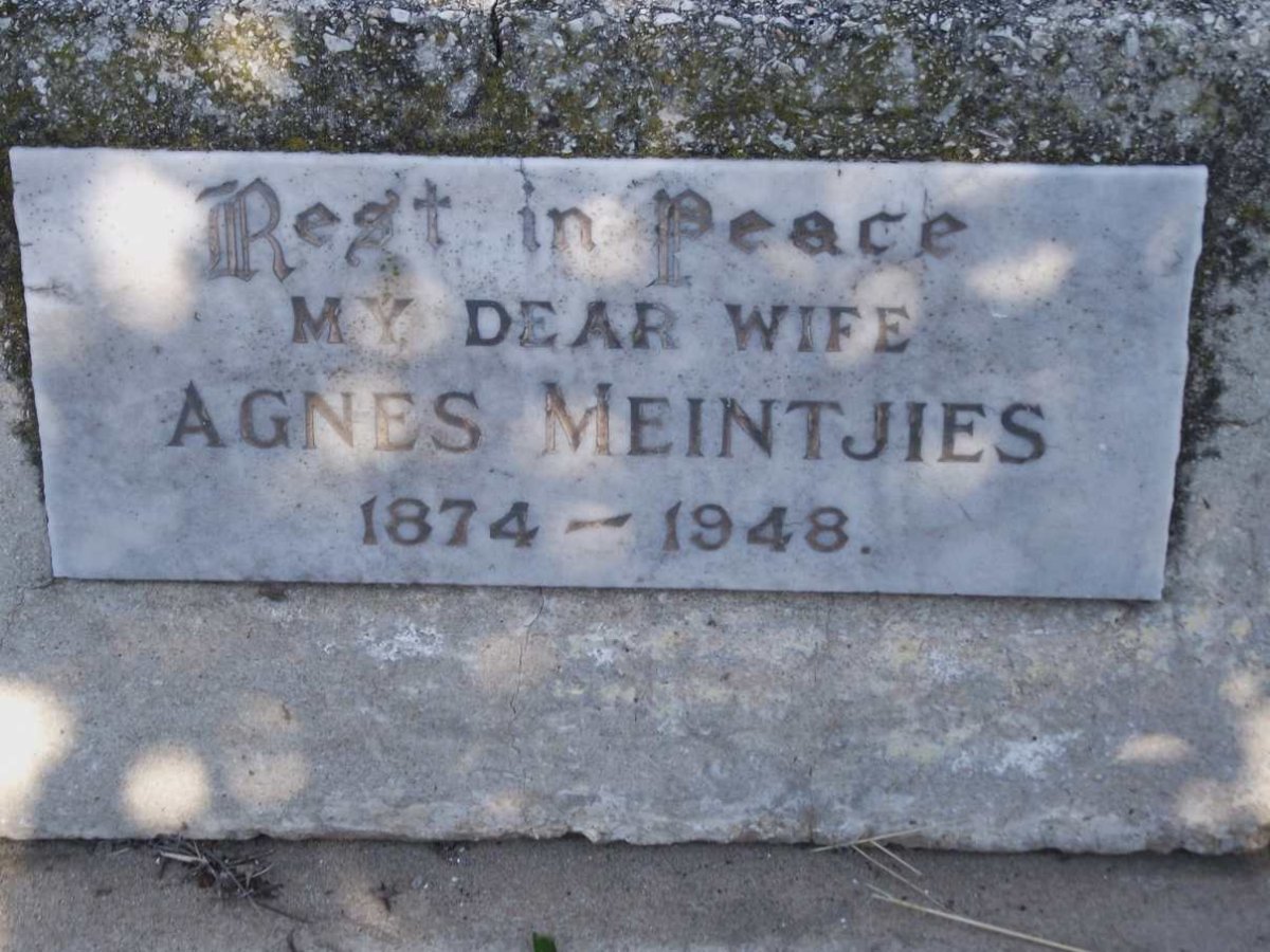 MEINTJIES Agnes 1874-1948