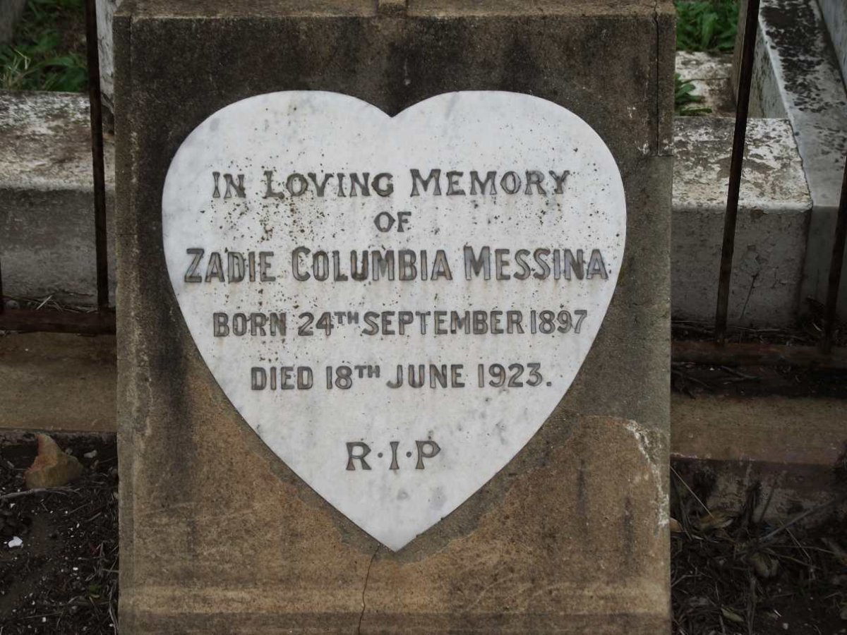 MESSINA Zadie Columbia 1897-1923