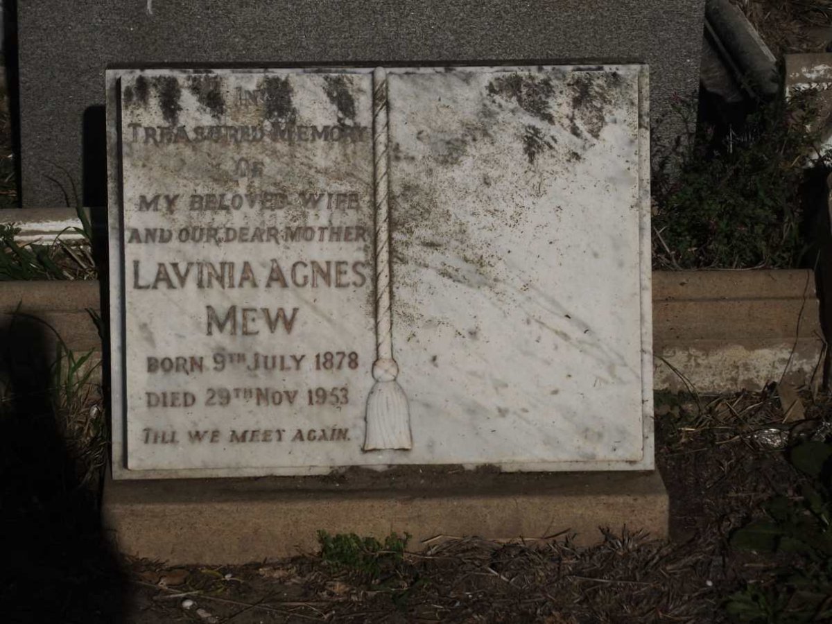 MEW Lavinia Agnes 1878-1953