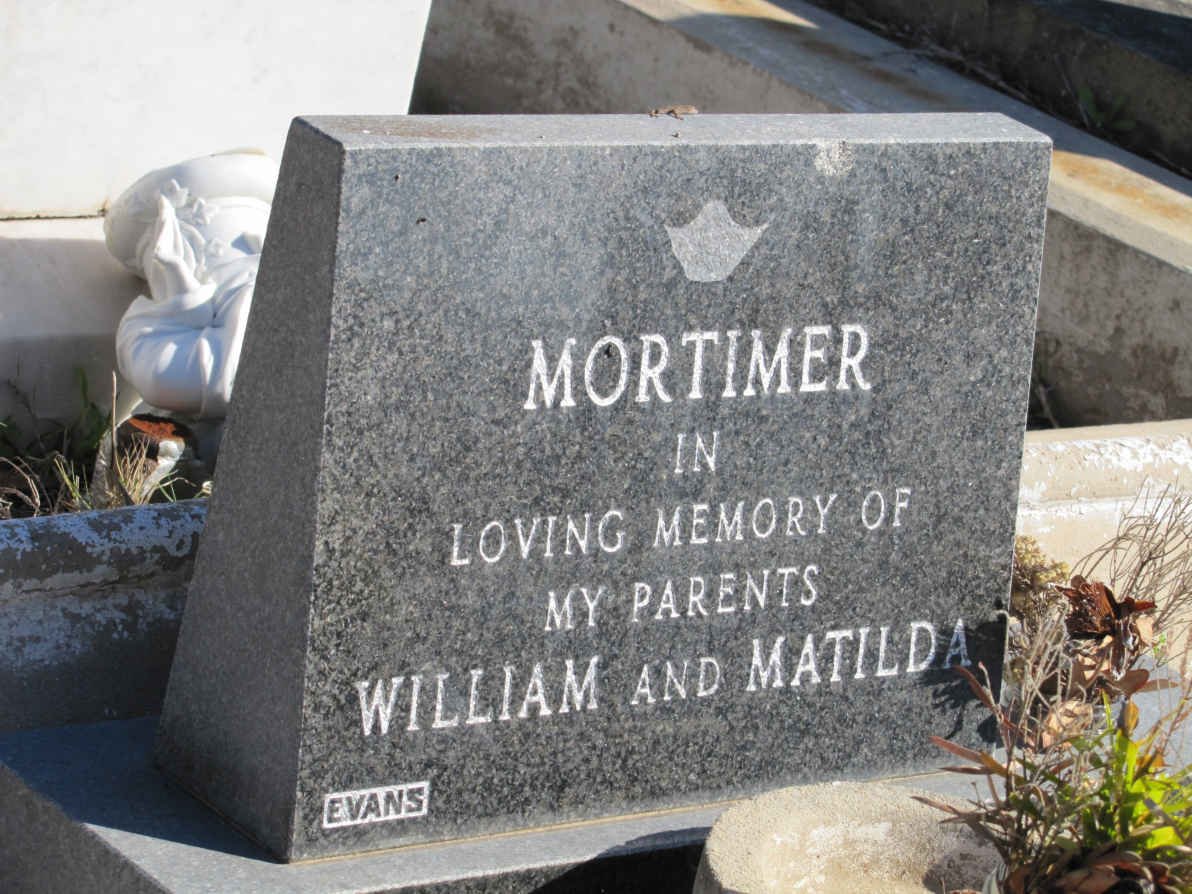 MORTIMER William &amp; Matilda
