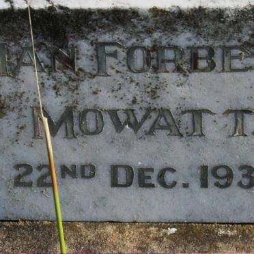 MOWATT Ian Forbes -1930