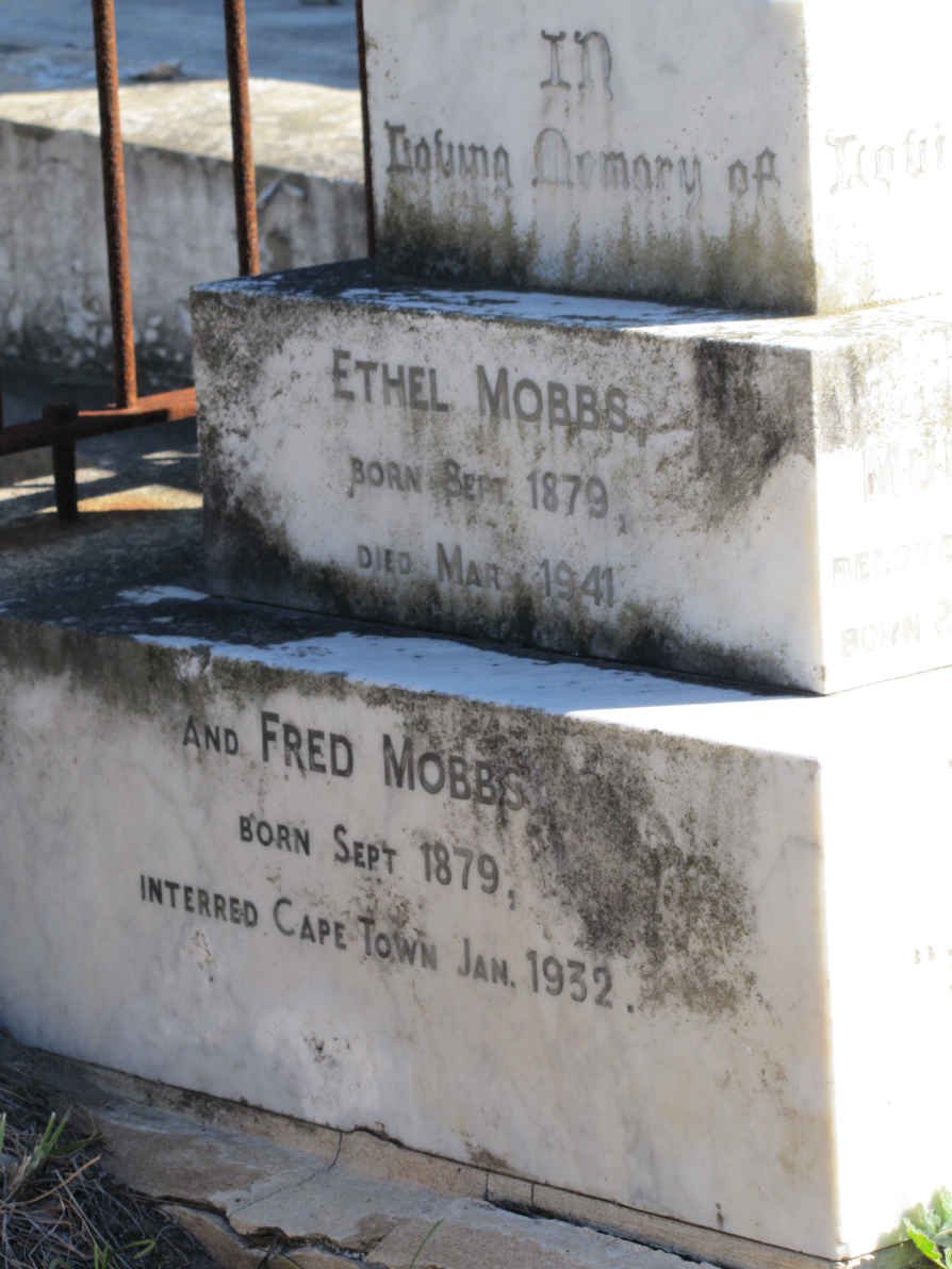 MOBBS Fred 1879-1932 &amp; Ethel 1879-1941