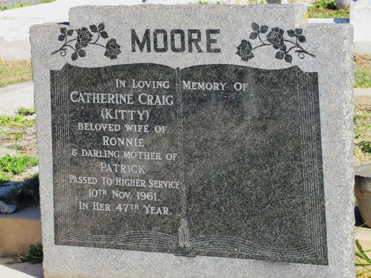 MOORE Catherine Craig -1961