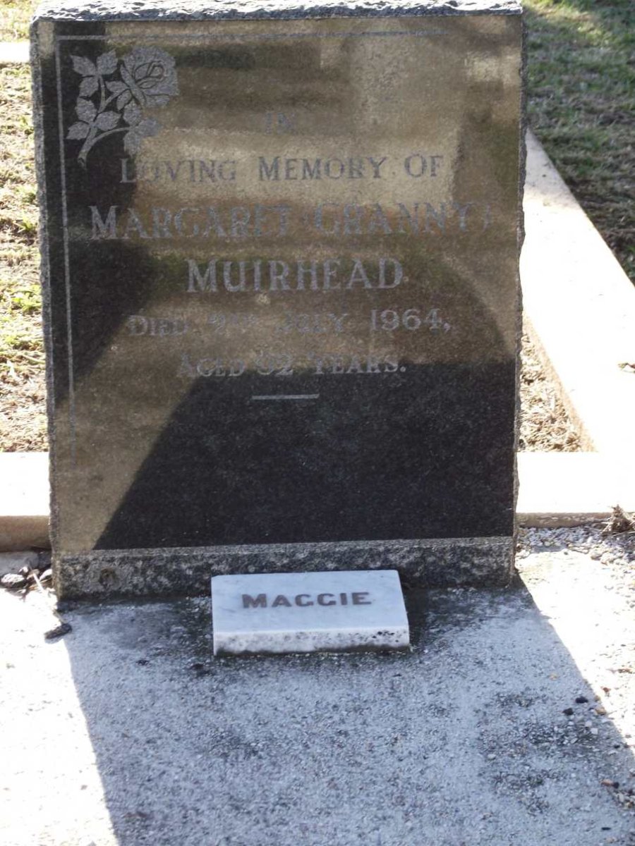 MUIRHEAD Margaret Johanna -1964