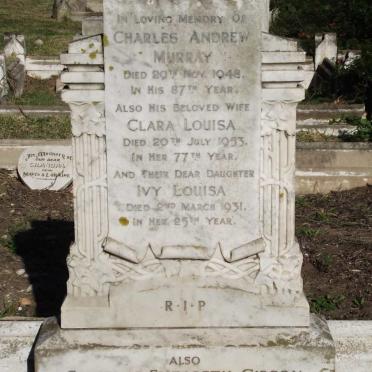 MURRAY Charles Andrew -1948 &amp; Clara Louisa  -1953 :: MURRAY Ivy Louisa  -1931 :: GIBSON Florence Elizabeth -1957