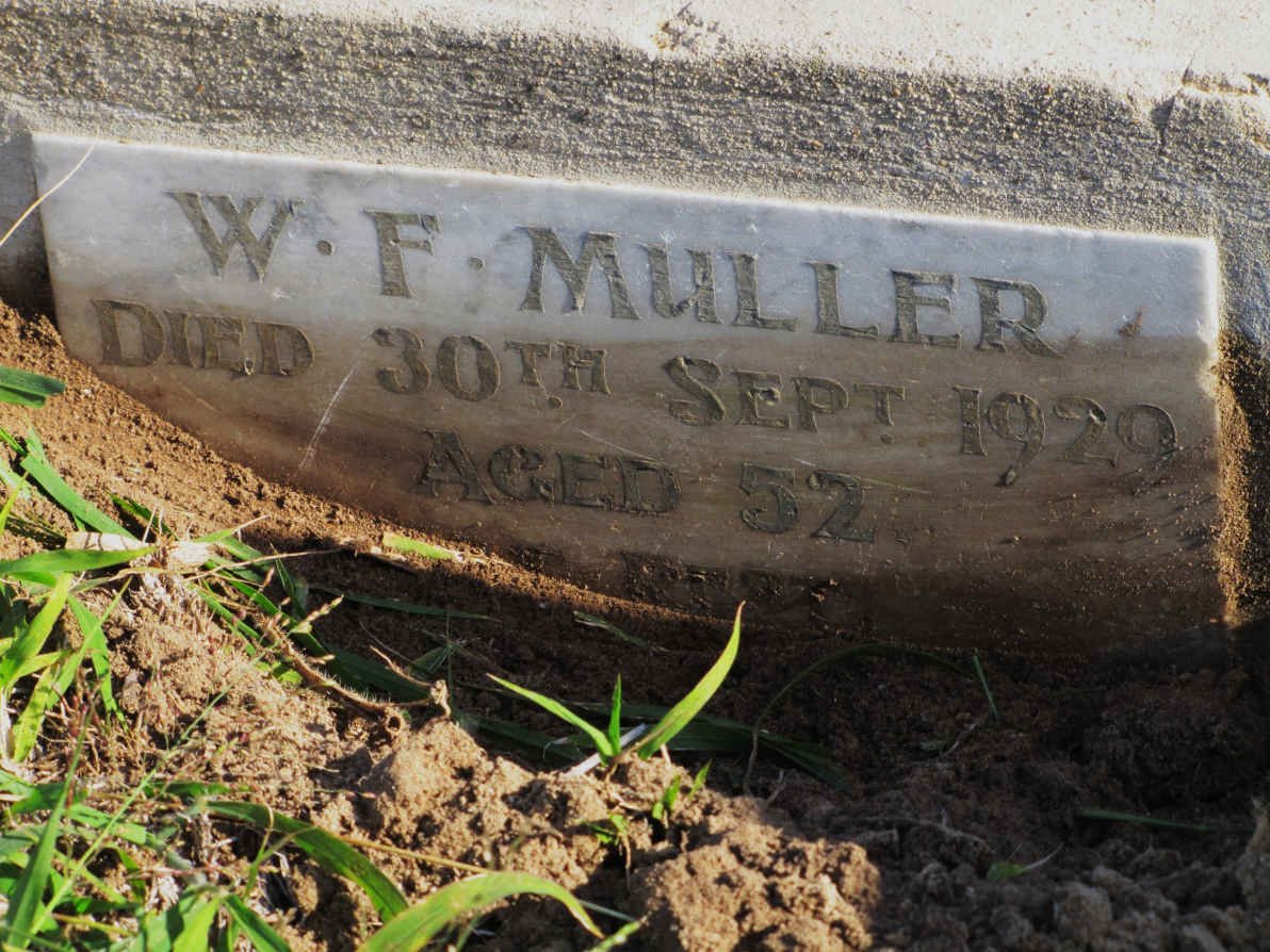MULLER W.F.  -1920 
