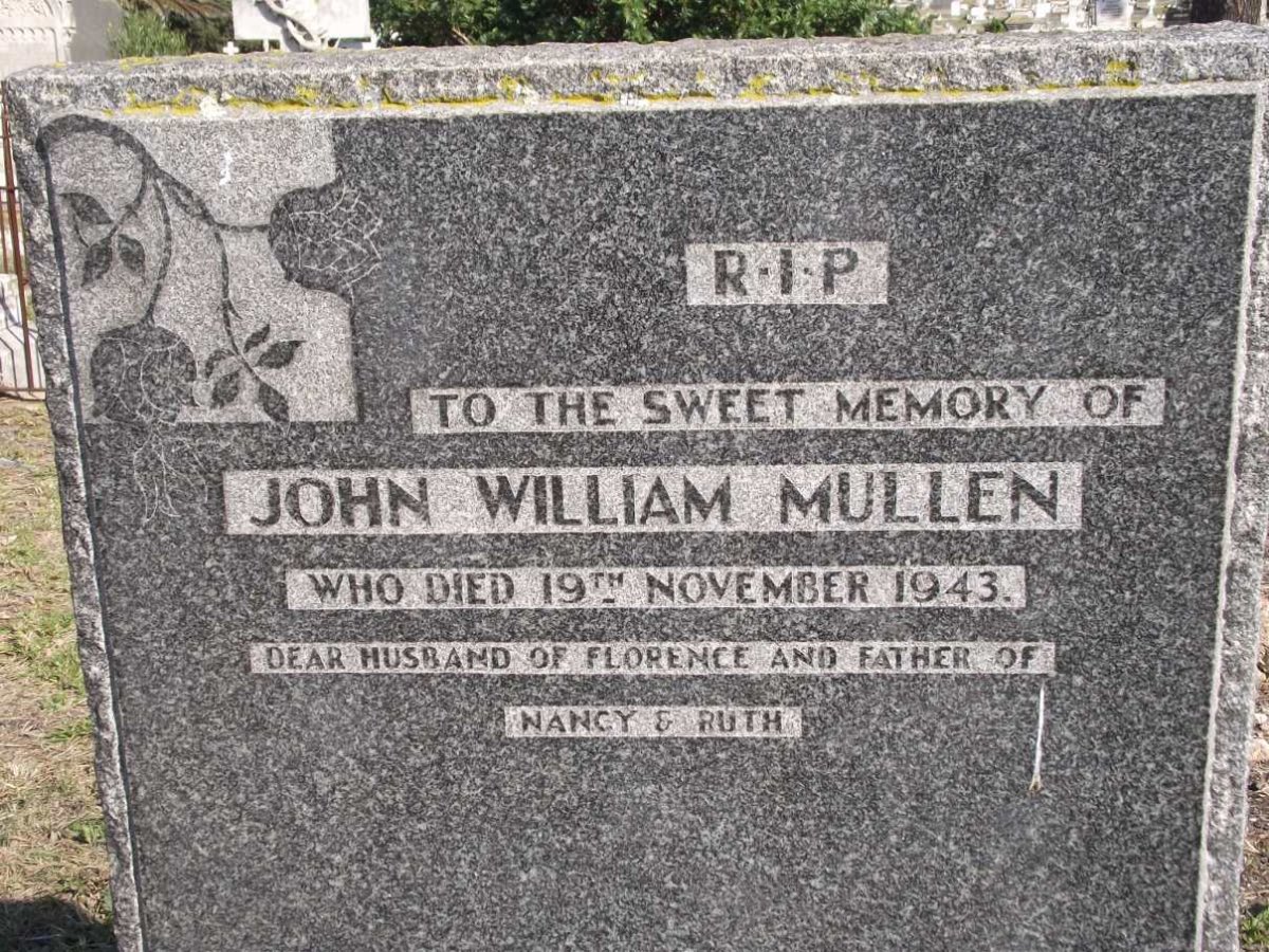 MULLEN John William -1943