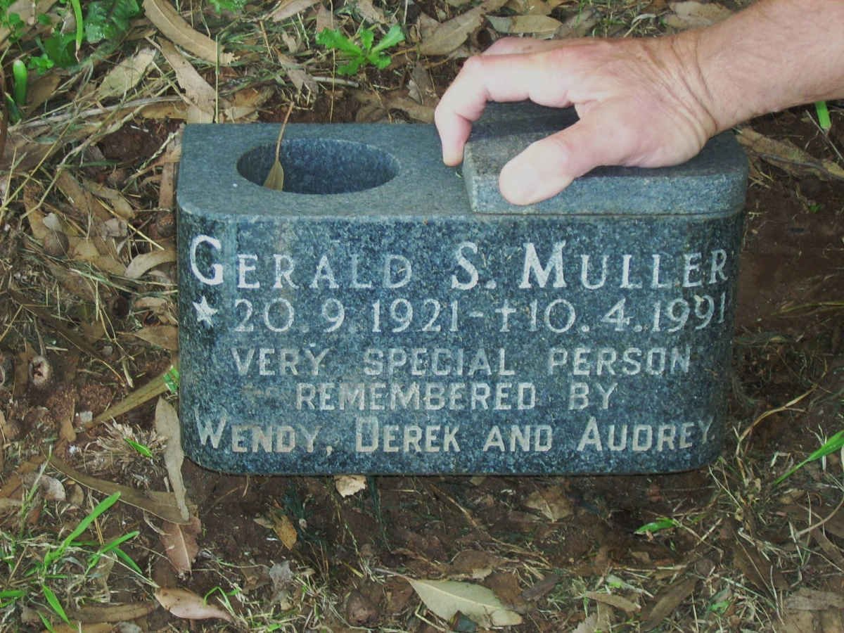 MULLER Gerald S. 1921-1991
