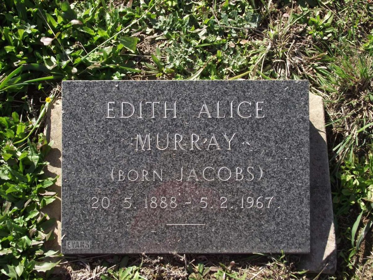 MURRAY Edith Alice nee JACOBS 1888-1967
