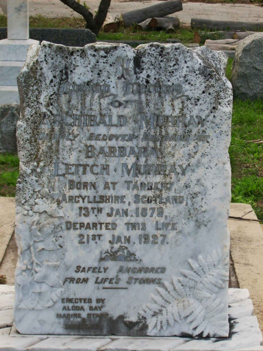 MURRAY Archibald 1879-1927