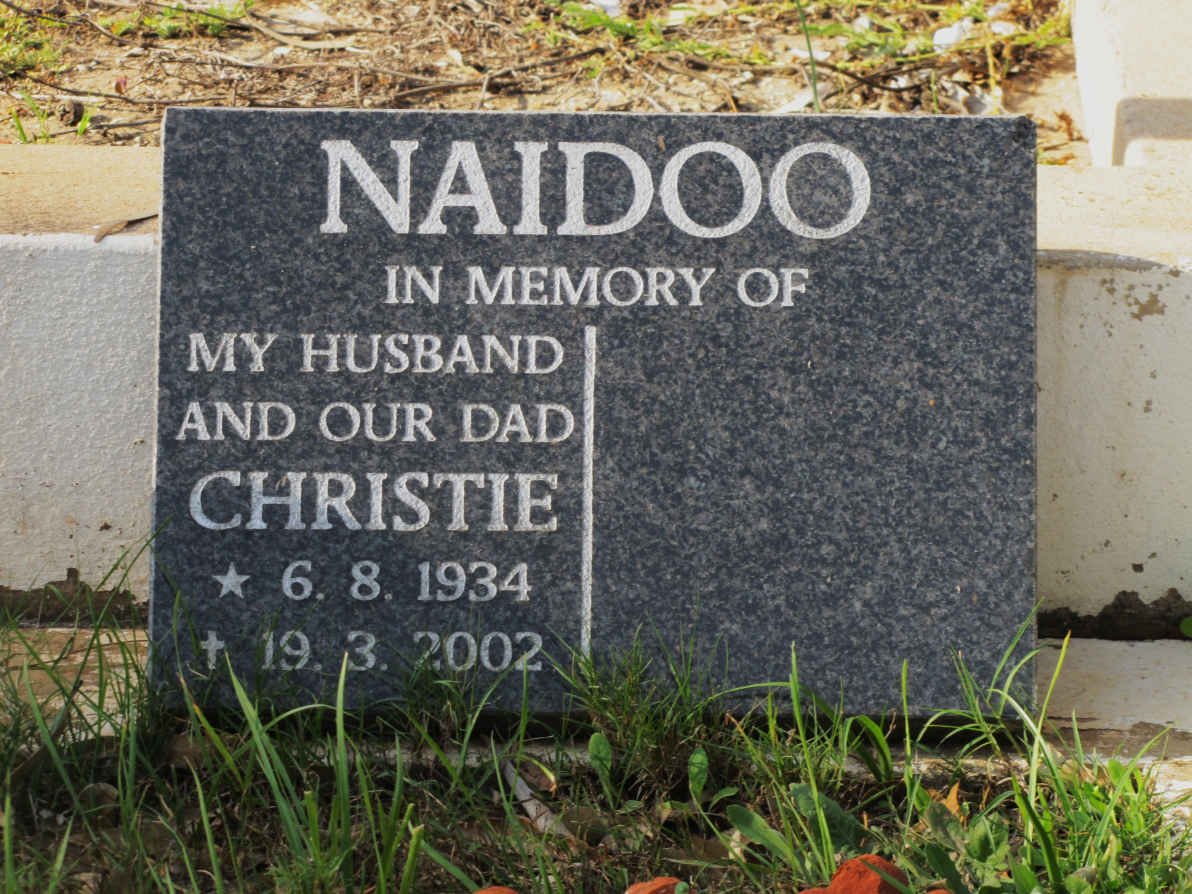 NAIDOO Christie 1934-2002