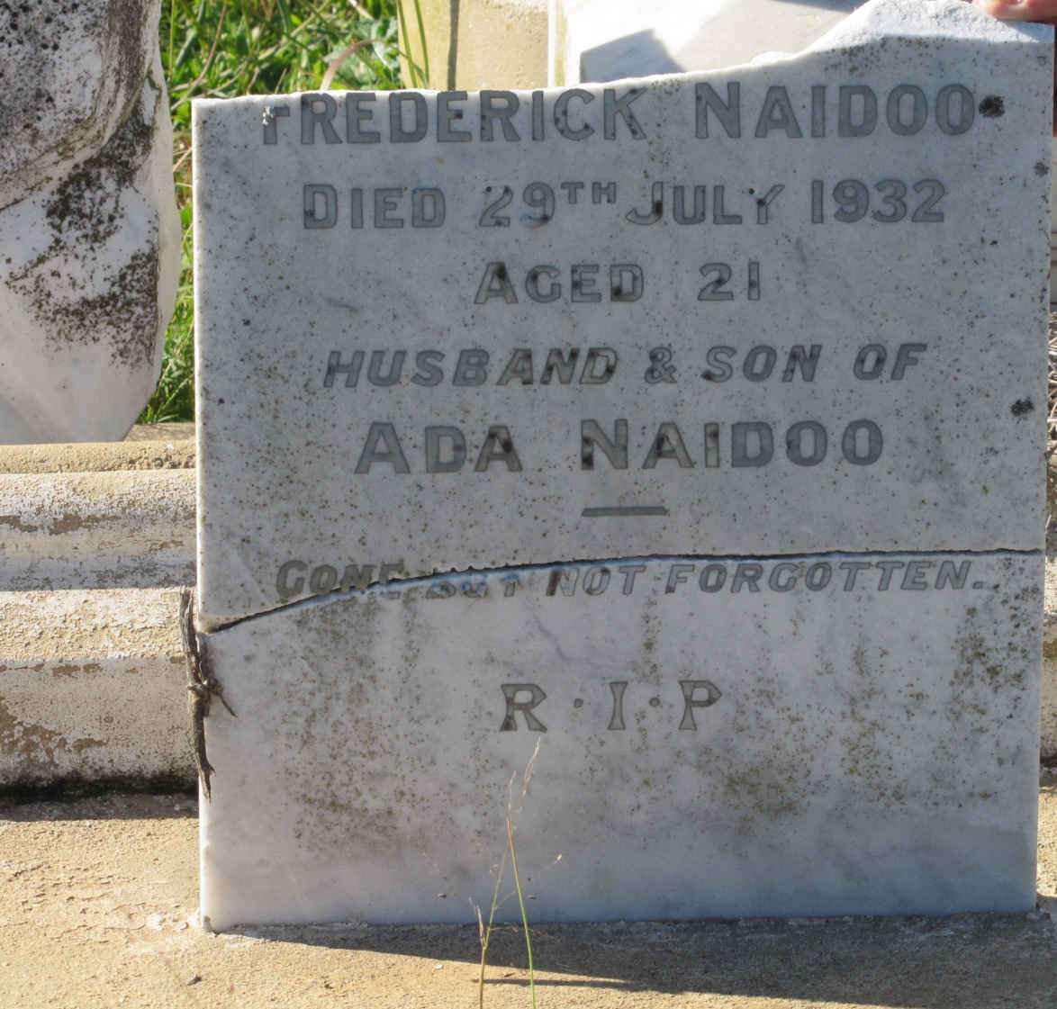 NAIDOO Frederick -1932