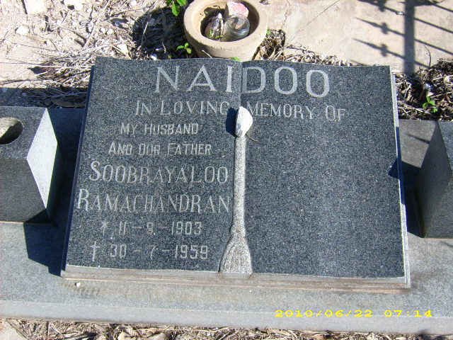 NAIDOO Soobrayaloo Ramachandran 1903-1959