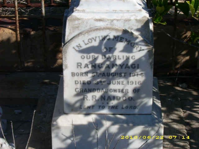 NAIDOO Ranganyagi 1914-1916