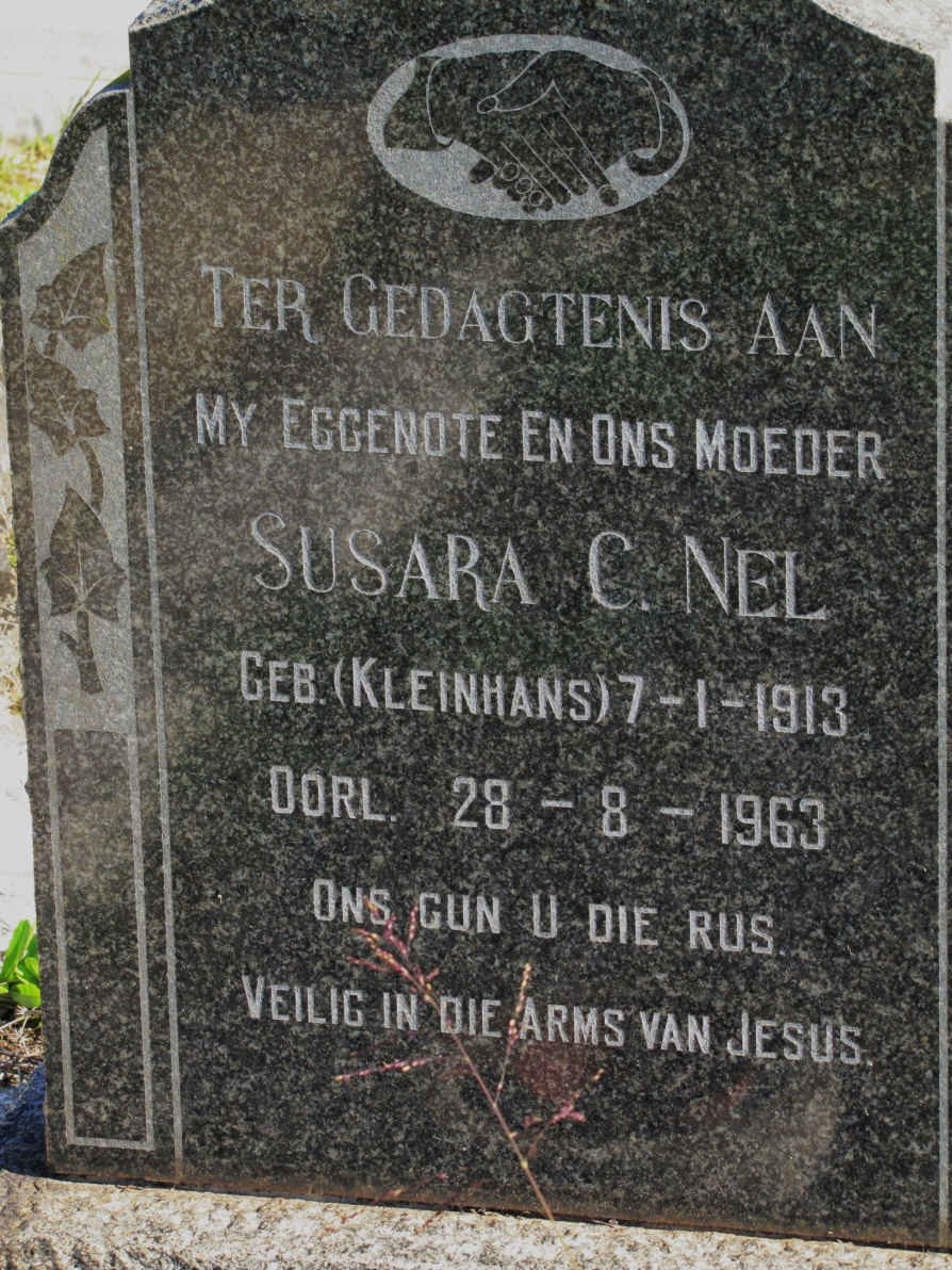 NEL Susara C. nee KLEINHANS 1913-1963