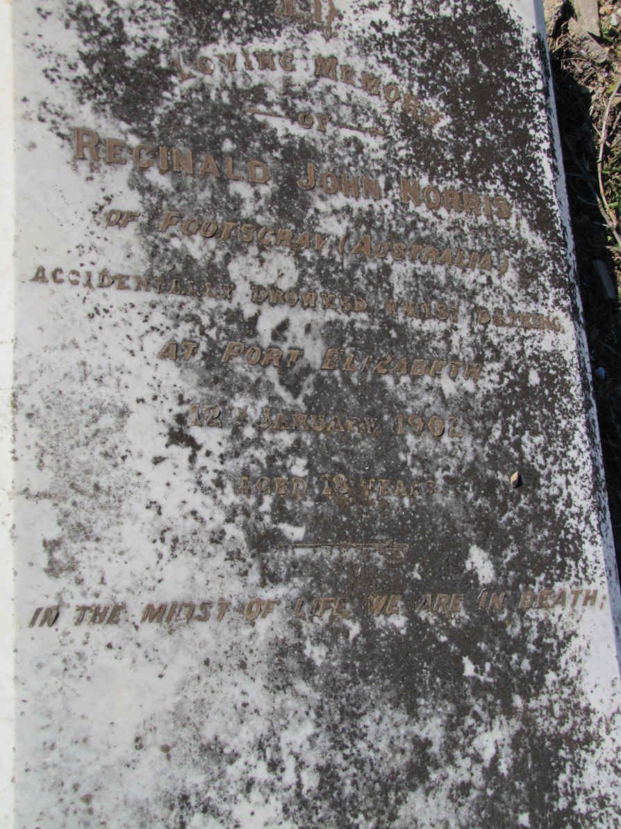 NORRIS Reginald John -1902