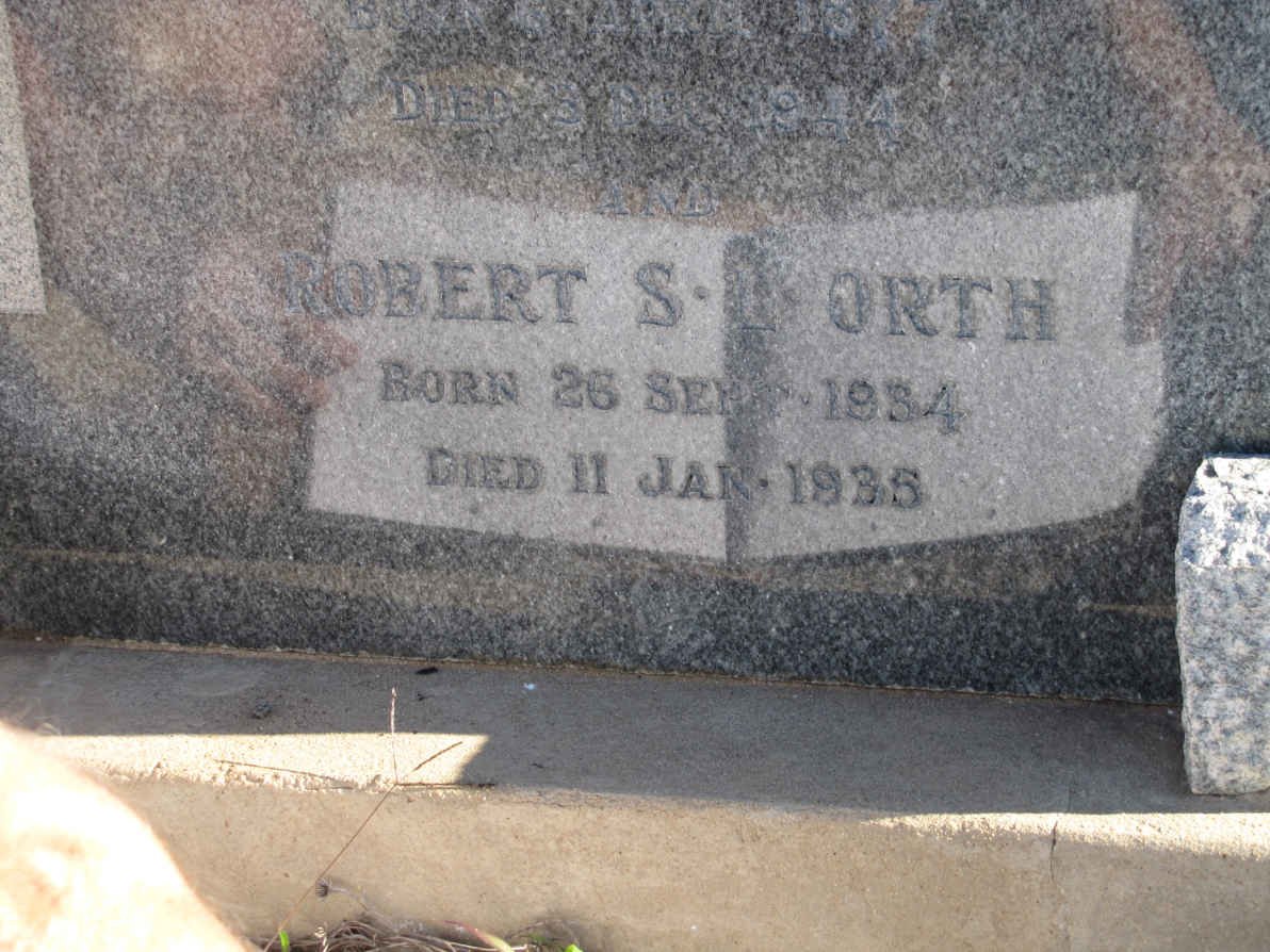 ORTH Robert S.L. 1934-1935