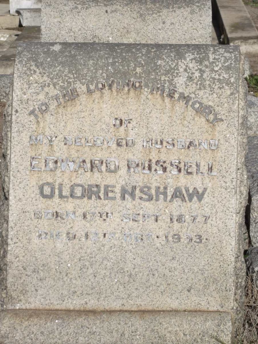 OLORENSHAW Edward Russell 1877-1933