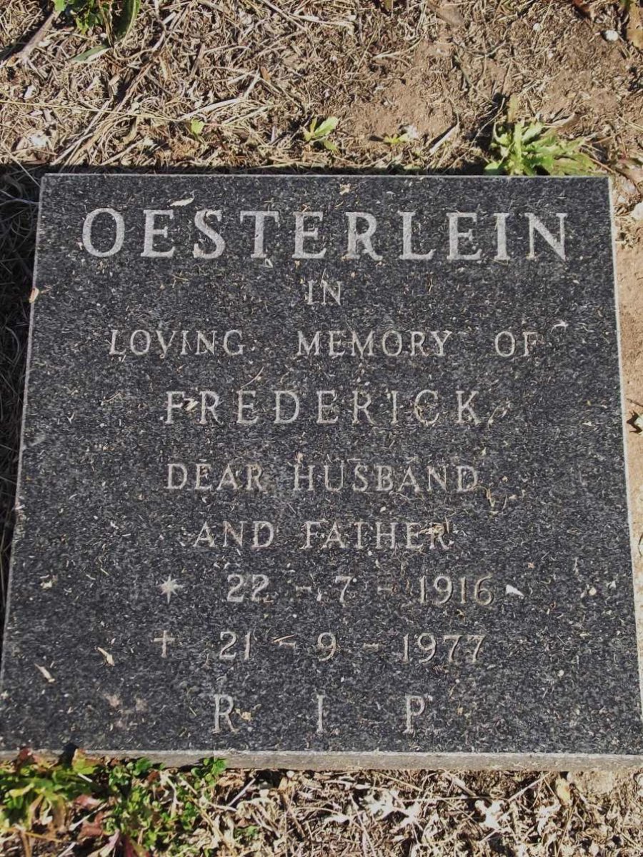 OESTERLEIN Frederick 1916-1977