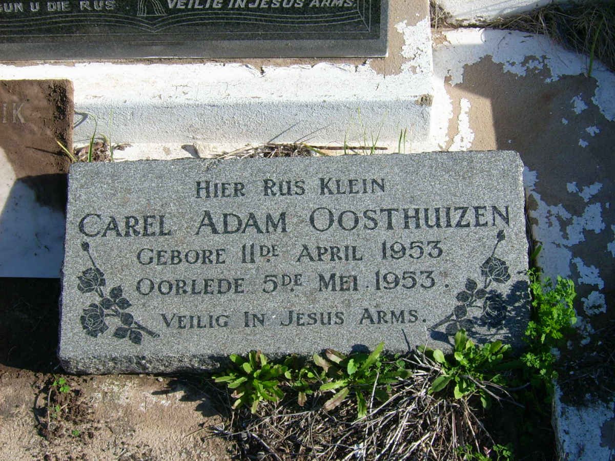 OOSTHUIZEN Carel Adam 1953-1953