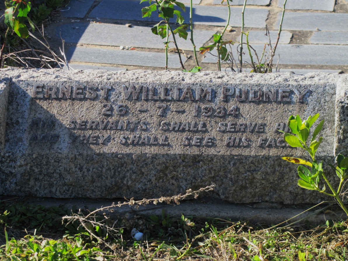 PUDNEY  Ernest William -1934