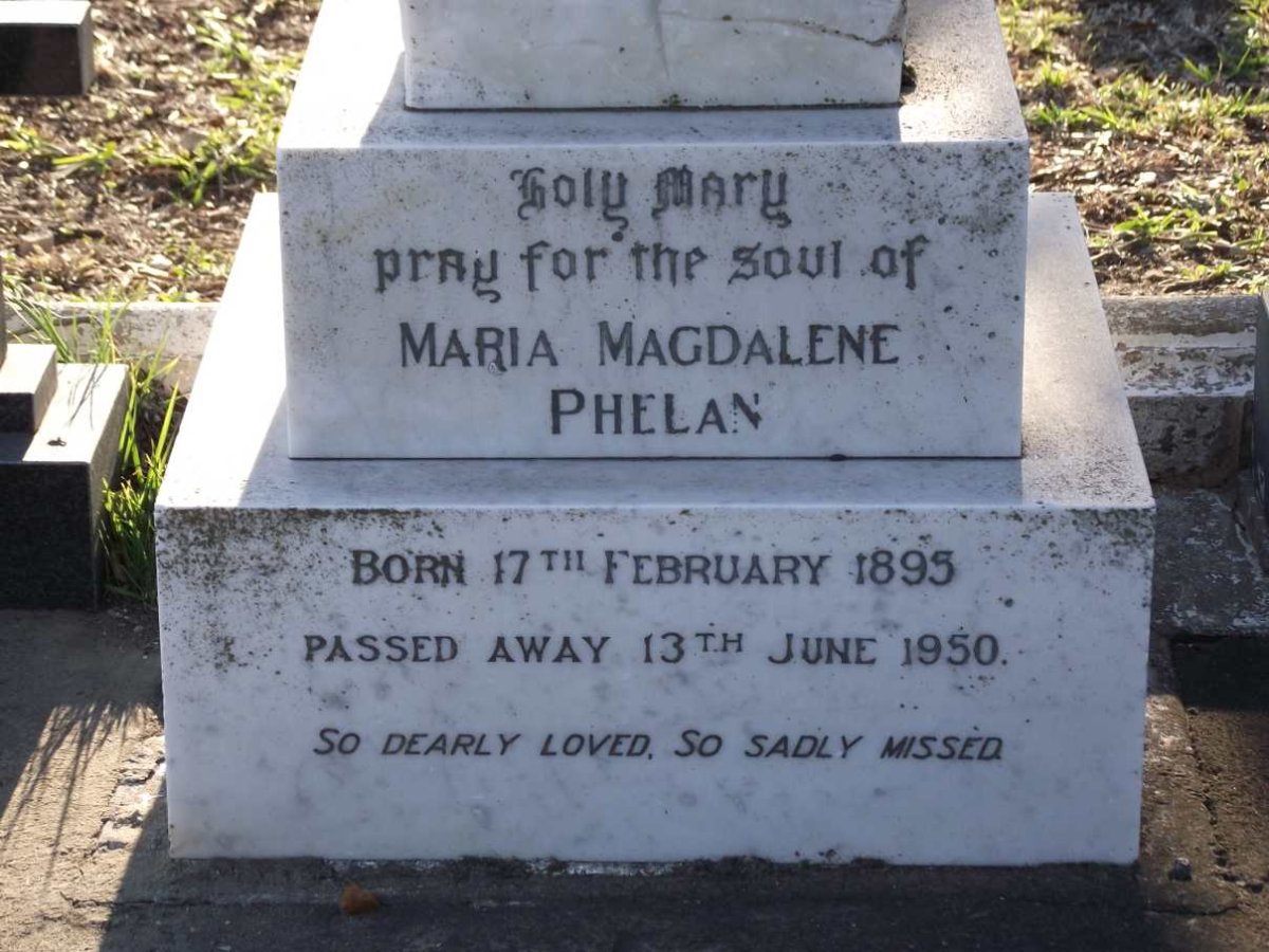 PHELAN Maria Magdalene 1895-1950