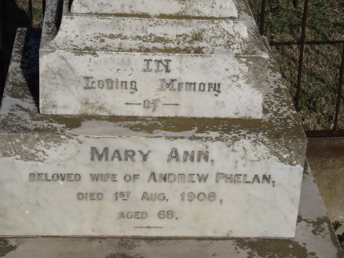 PHELAN Mary Ann -1908