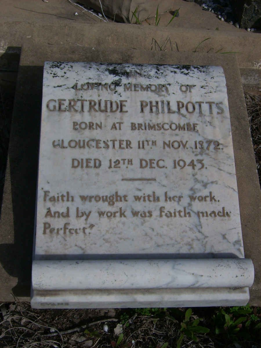 PHILPOTTS Gertrude 1872-1943