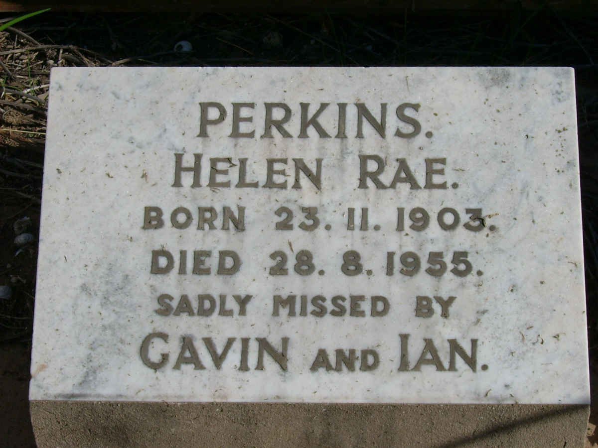 PERKINS Helen Rae 1903-1955