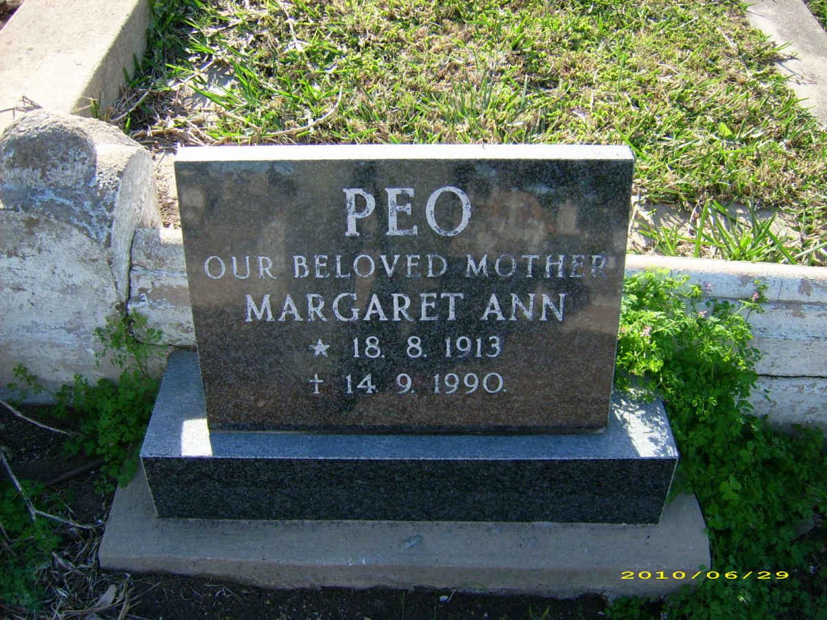PEO Margaret Ann 1913-1990