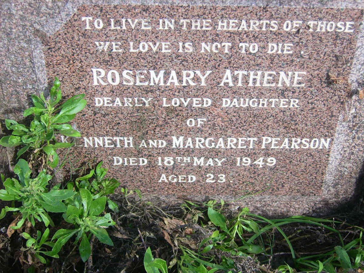 PEARSON Rosemary Athene -1949 