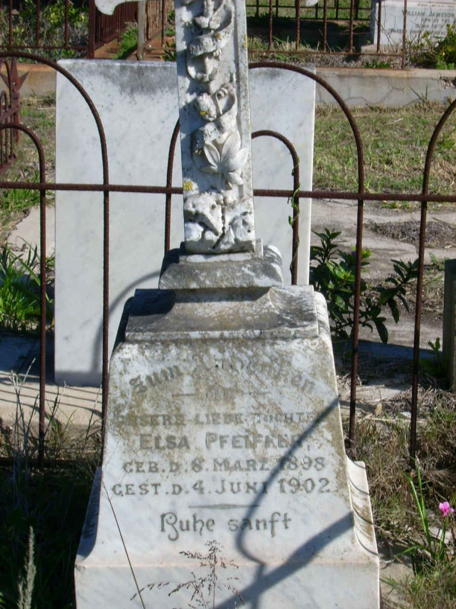 PFEIFFER Elsa 1898-1902