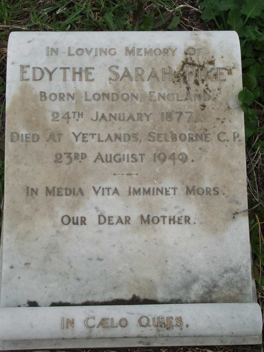 PIKE Edythe Sarah 1877-1949