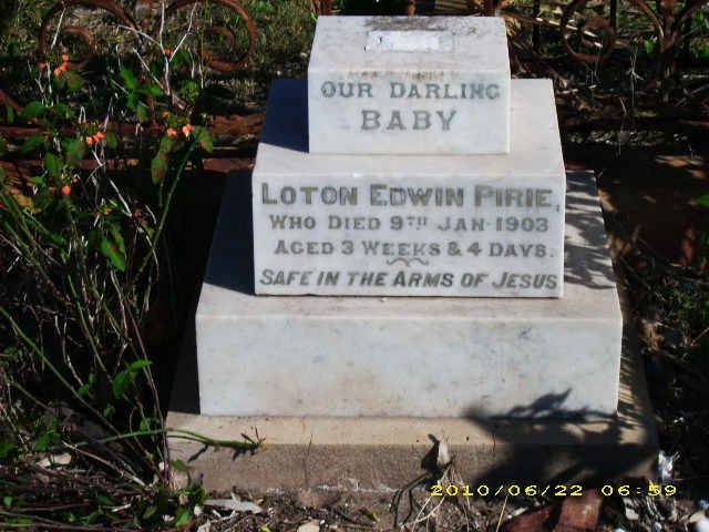PIRIE Loton Edwin -1903