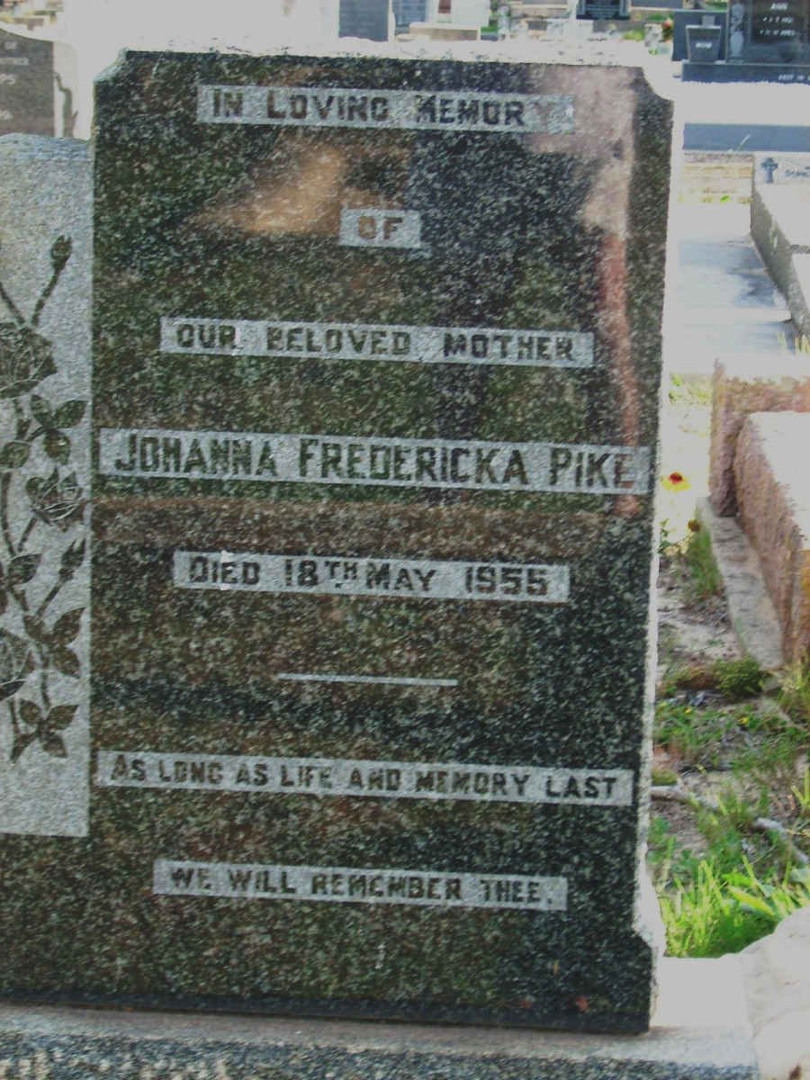 PIKE Johanna Fredericka -1955 