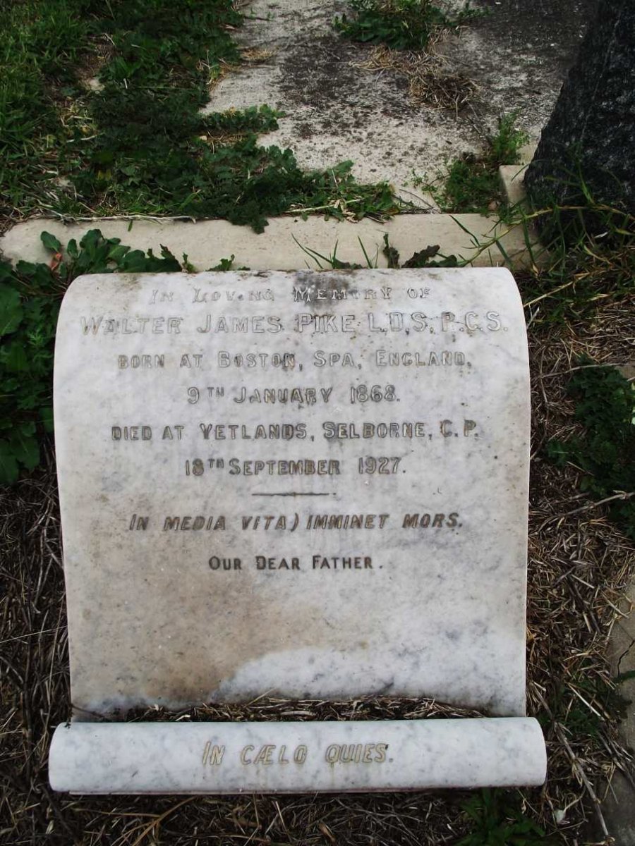 PIKE Walter James 1868-1927