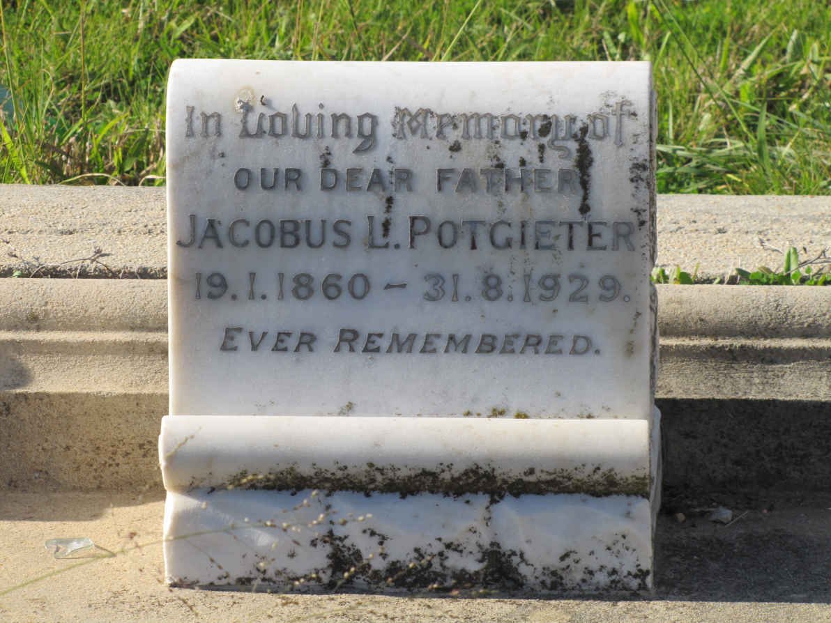 POTGIETER Jacobus L. 1860-1929