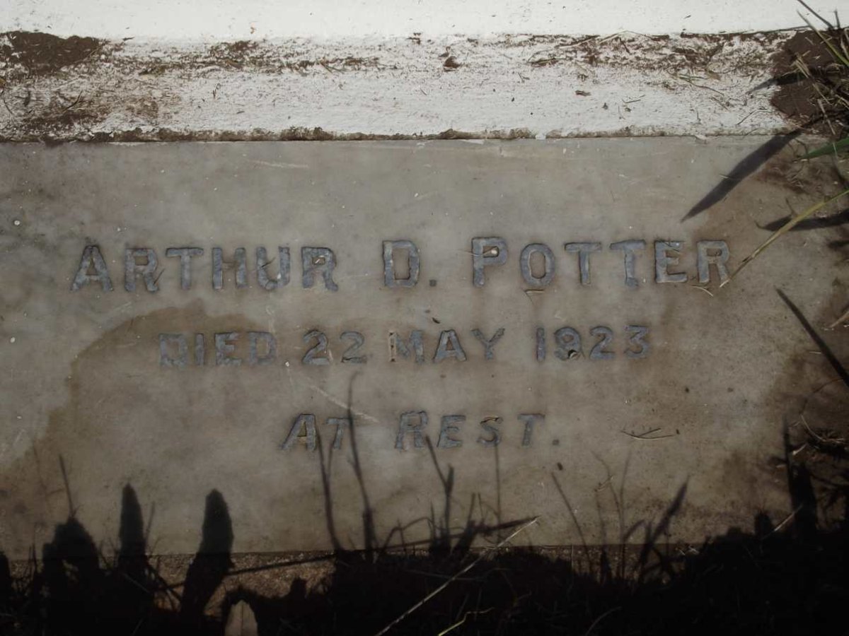 POTTER Arthur D. -1923