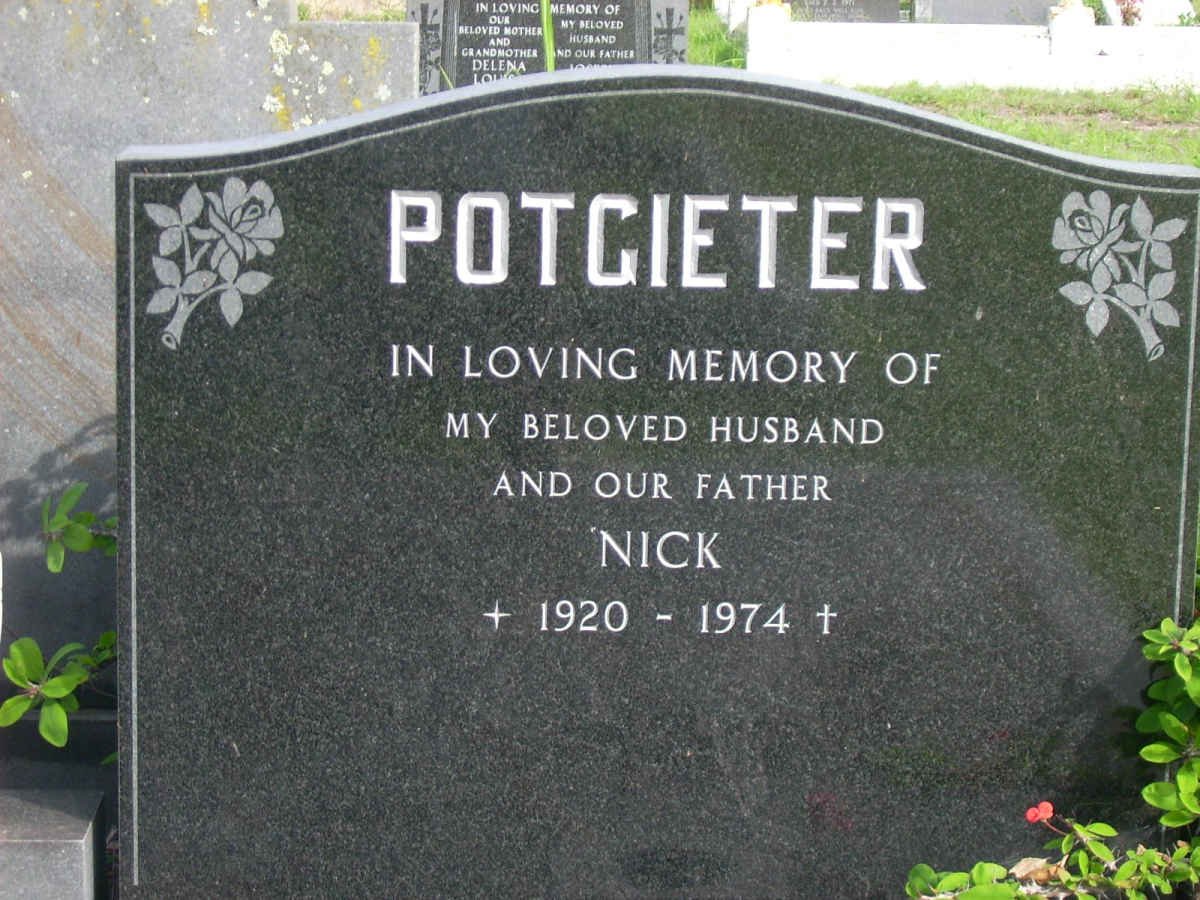 POTGIETER Nick 1920-1974