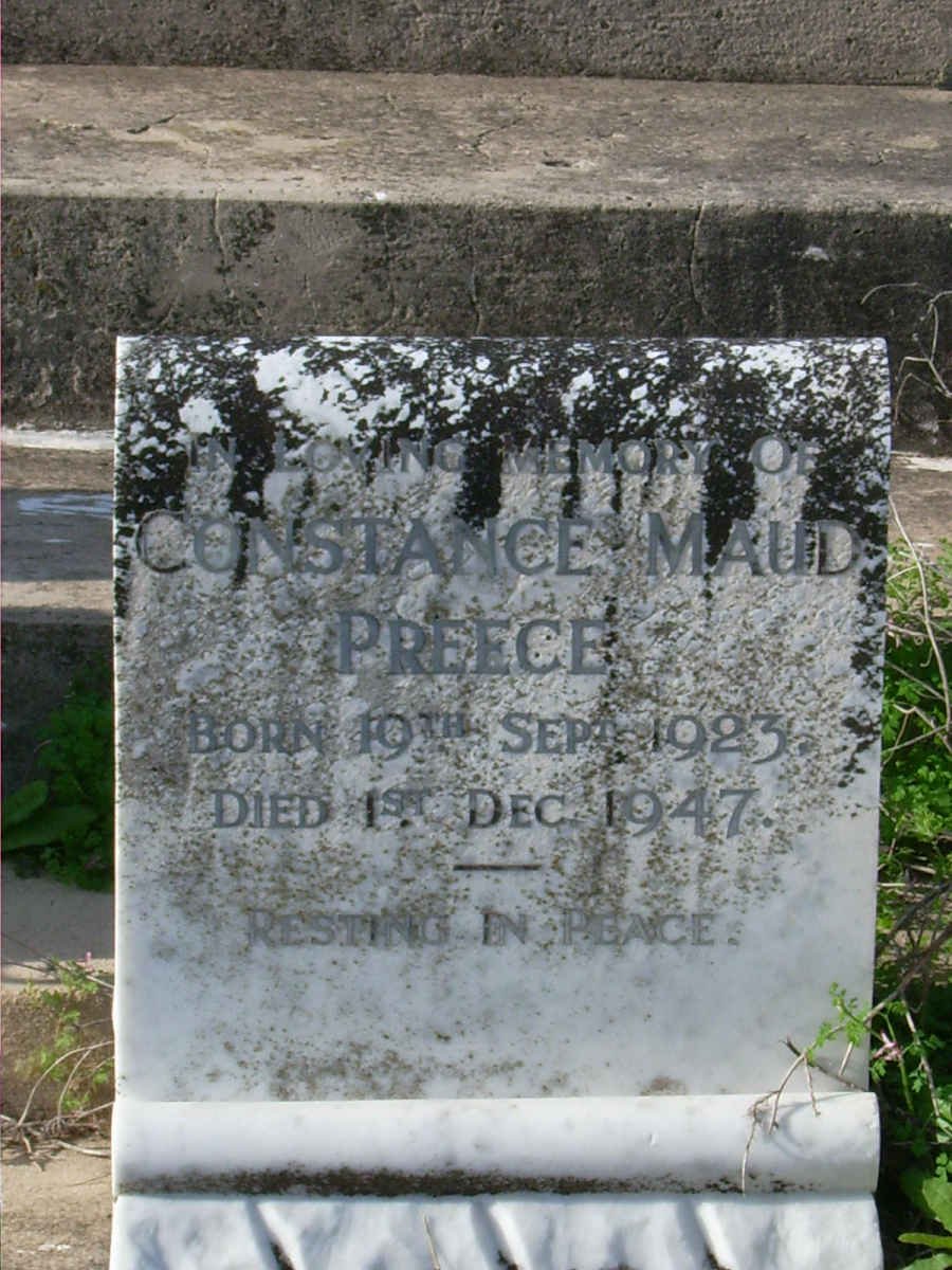 PREECE Constance Maud 1923-1947