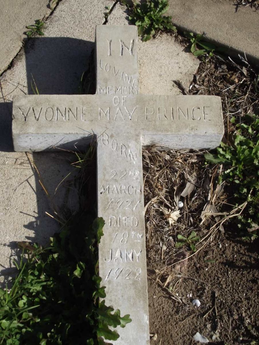 PRINCE  Yvonne May 1921-1922