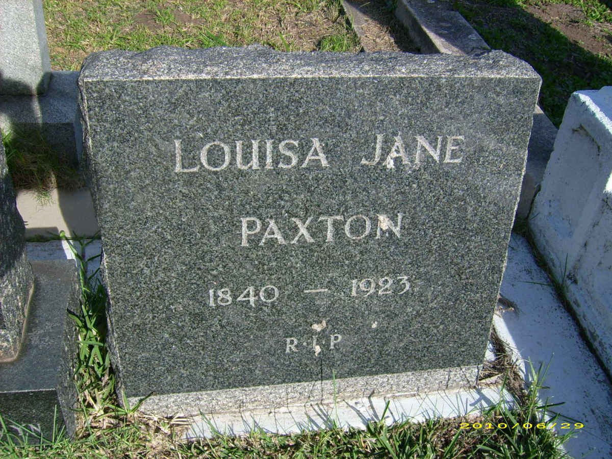 PAXTON Louisa Jane 1840-1923